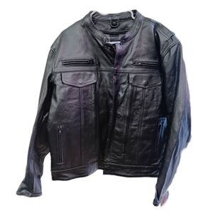 Men's Black Leather Jacket